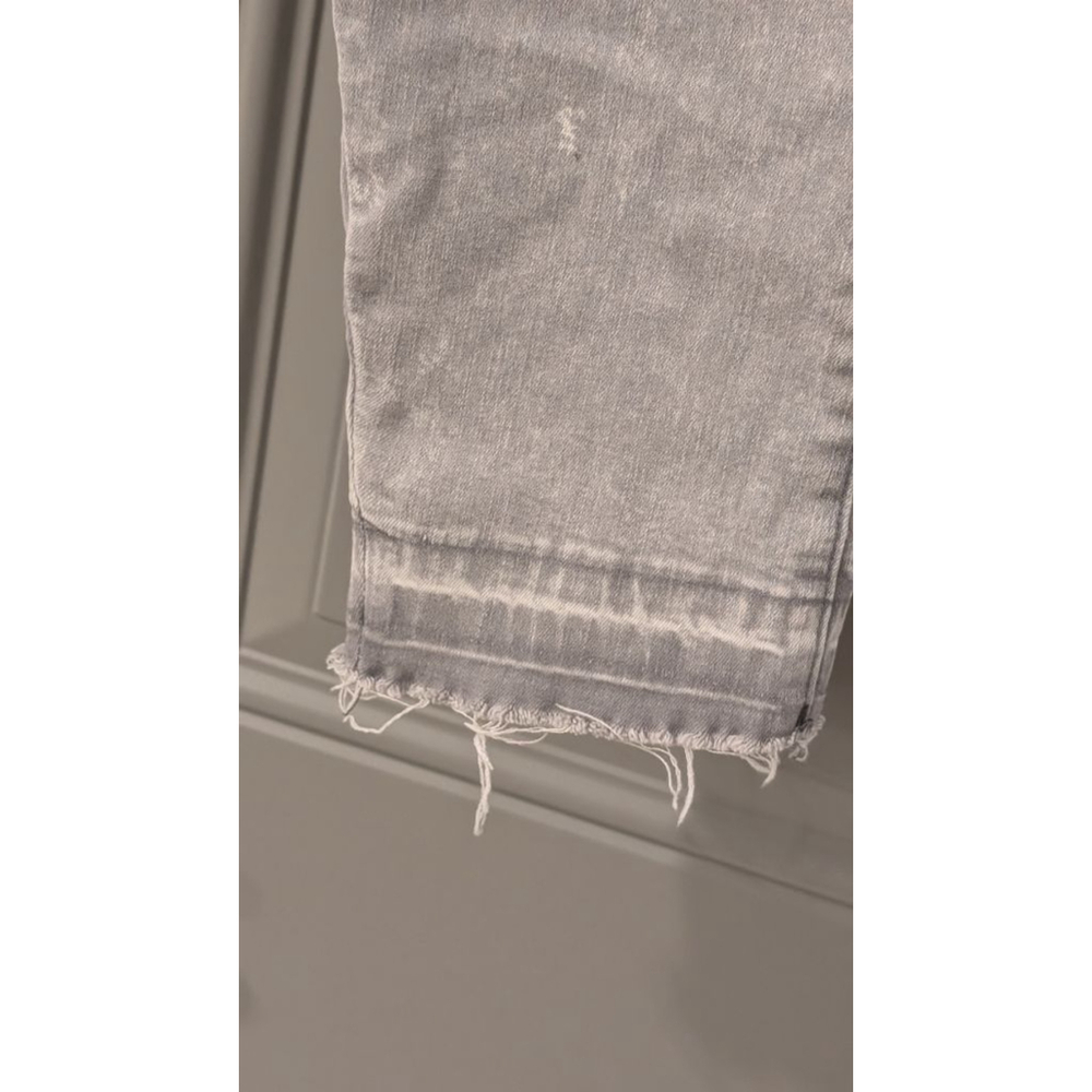 Women's We The Free Gray Distressed Skinny Jeans with Paint Splatter, Size 31 - Picture 4 of 11